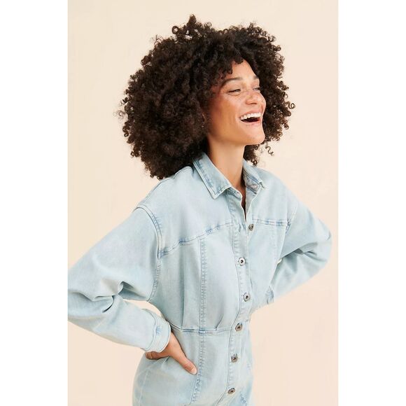 Free People Amber Denim Dress - Picture 3 of 10